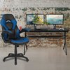 Flash Furniture Black Gaming Desk and Chair Set with Cup Holder BLN-X10D1904L-BL-GG